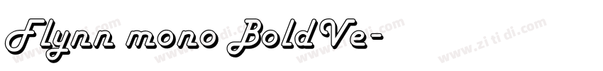 Flynn mono BoldVe字体转换